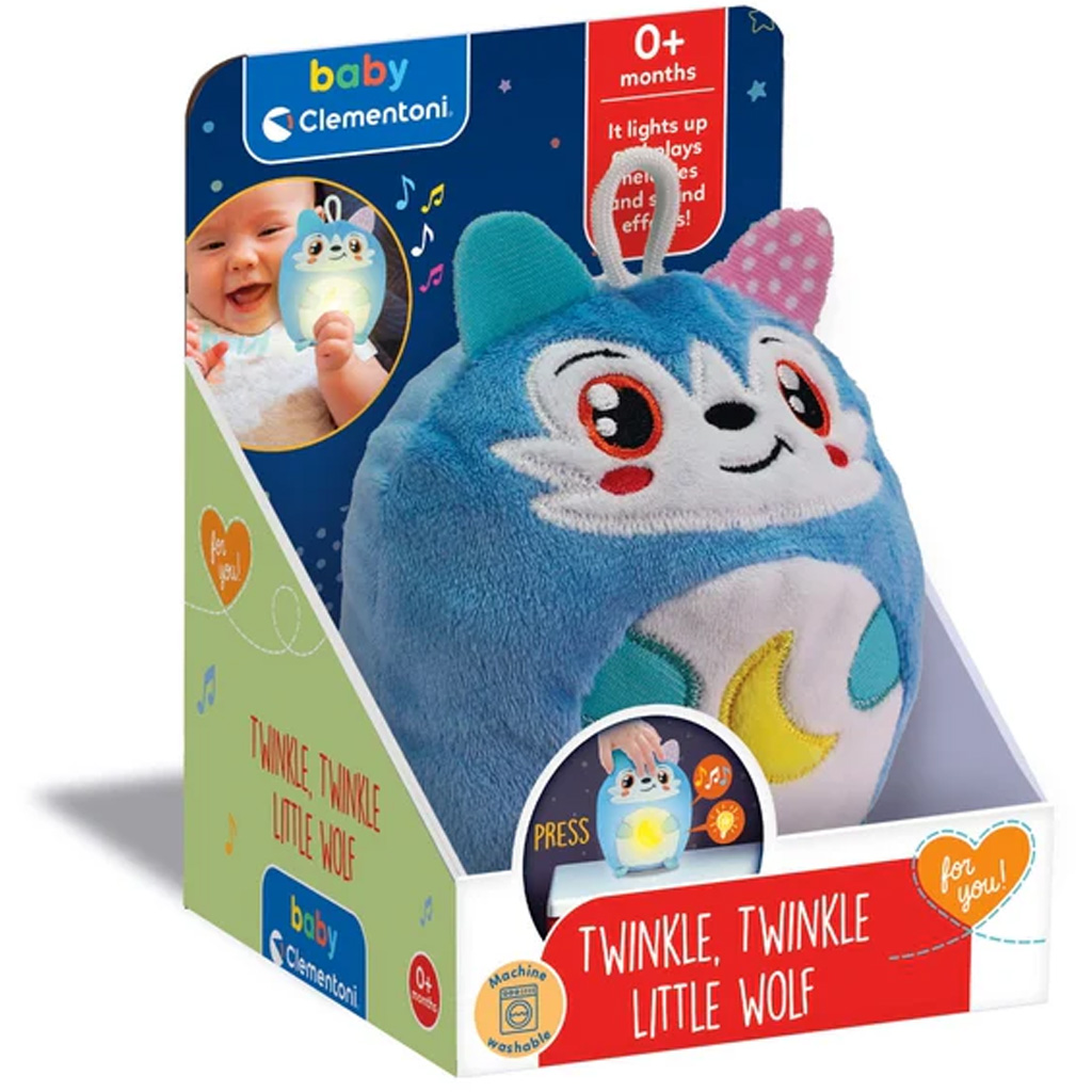 Twinkle-twinkle malý vlk interaktívna detská hračka - Clementoni baby