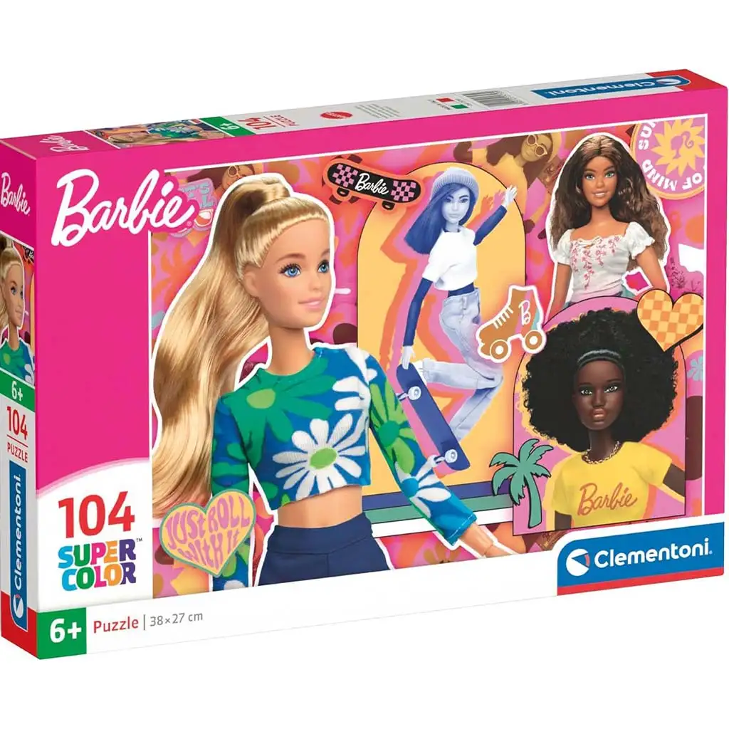 Úžasné Barbie bábiky 104 dielna Supercolor puzzle - Clementoni