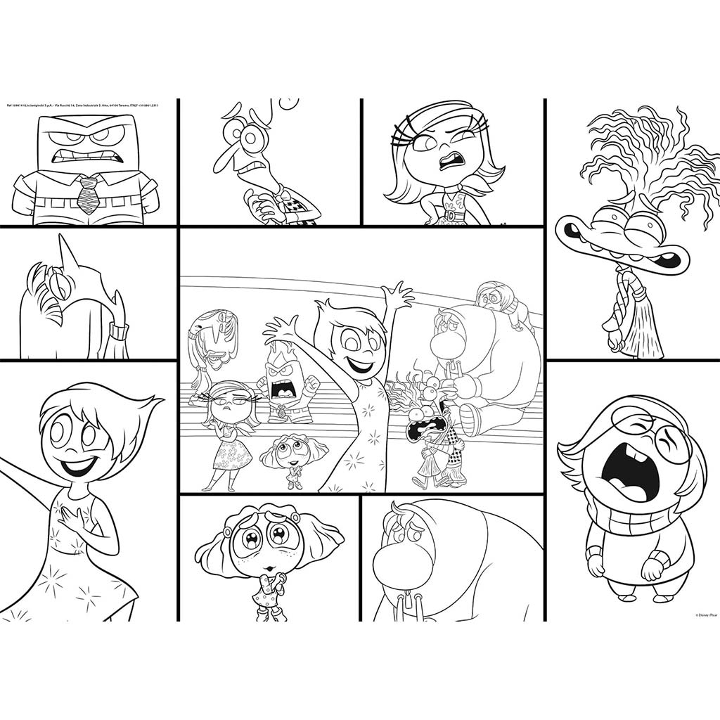 V hlave 2 2 v 1 maxi 150-dielne puzzle a omaľovánka 70x50 cm - Lisciani kép 2