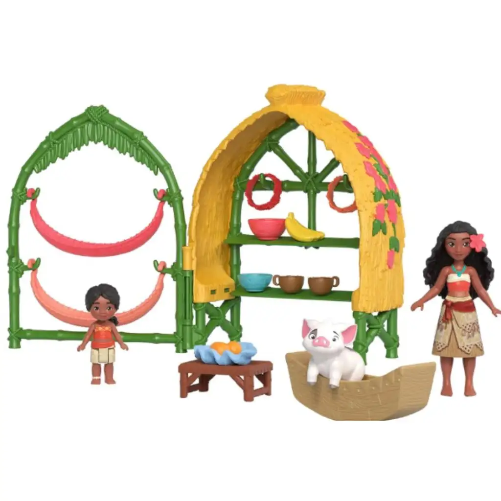 Vaiana 2: Vaiana a Simea chatrč herný set - Mattel kép 2
