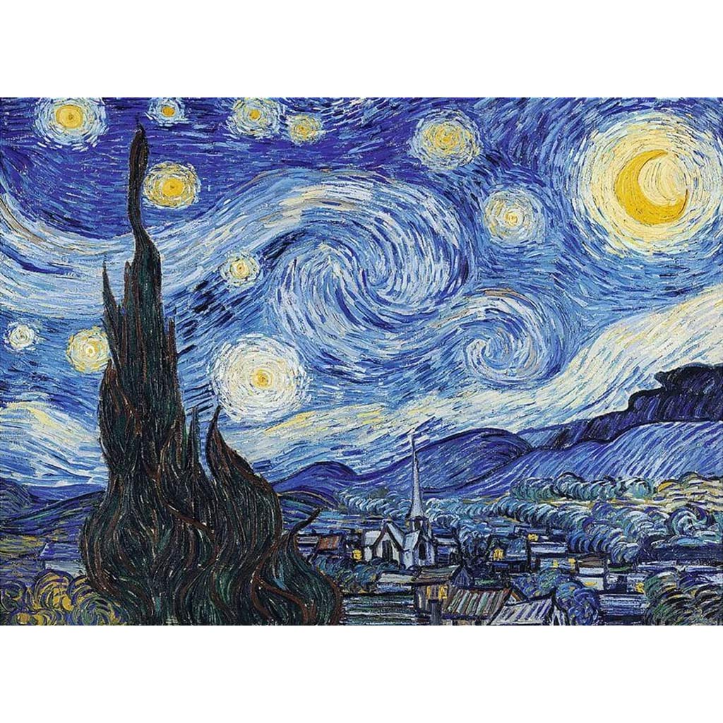 Van Gogh: Hviezdna noc 200-dielne drevené puzzle - Trefl kép 2