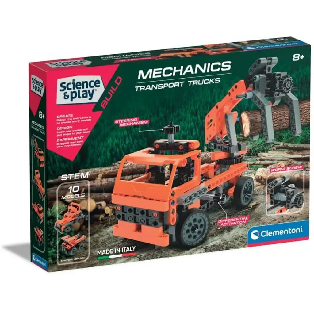 Veda & Play: Nákladné auto 10 v 1 stavebná sada - Clementoni