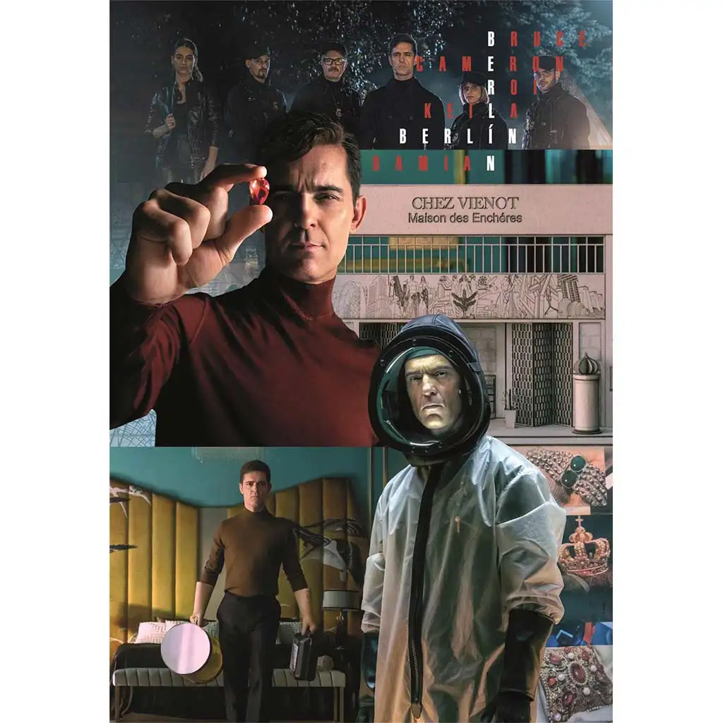 Veľká lúpež peňazí: Berlín vzrušujúce scény 1000 dielikov Compact puzzle 50x70cm - Clementoni kép 2