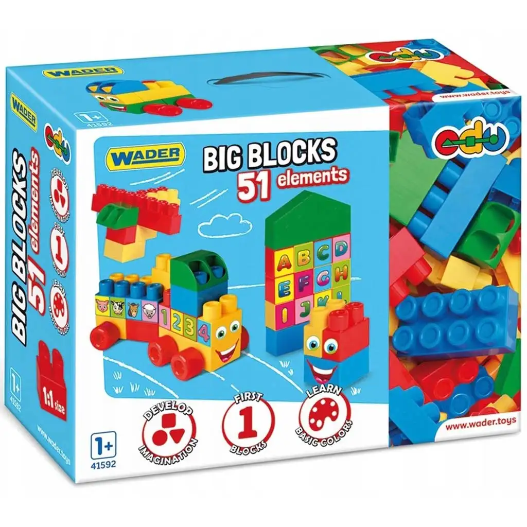 Veľká stavebnica 51ks - Wader