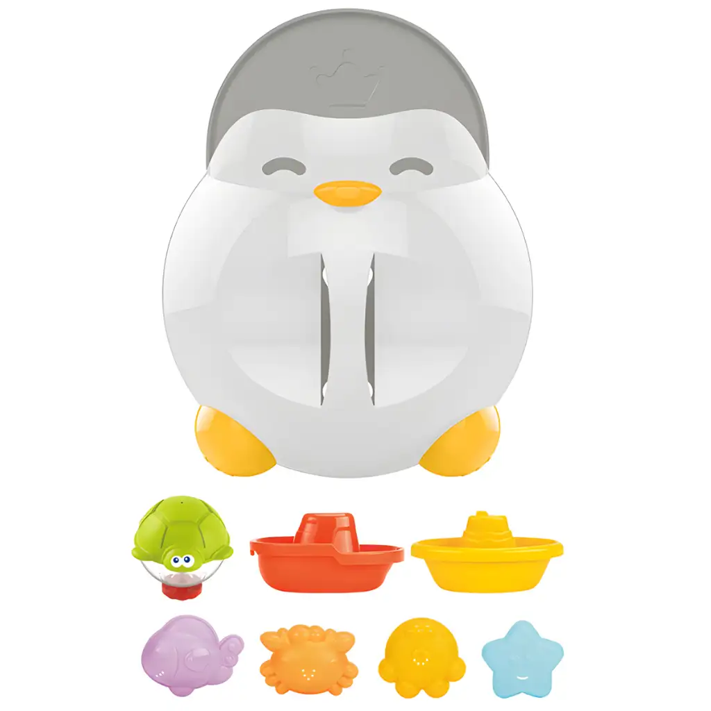 Veselý svet: Kúpeľ pingvinov s morskými zvieratami kép 3