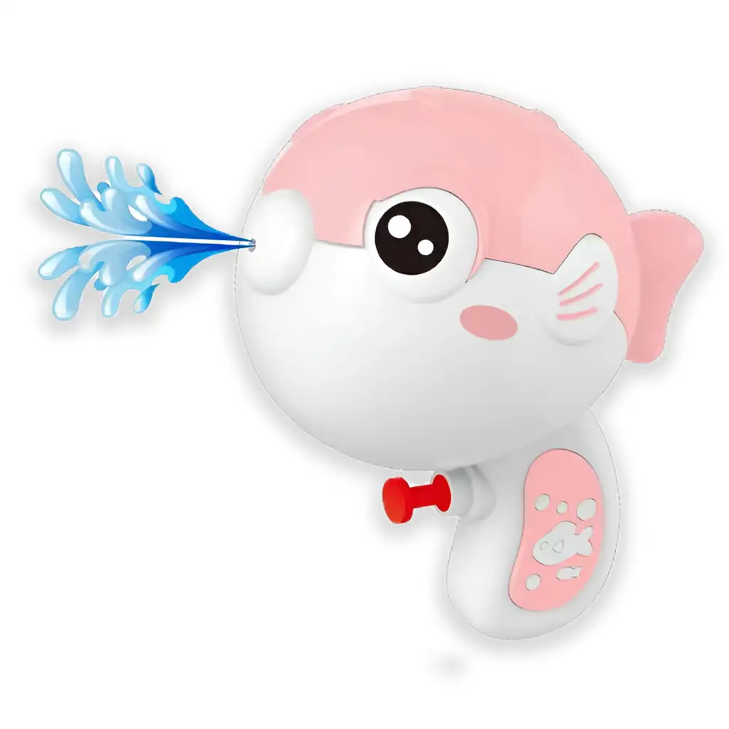 WaterWow: Ružový nafukovací rybička vodná pištoľ 13cm