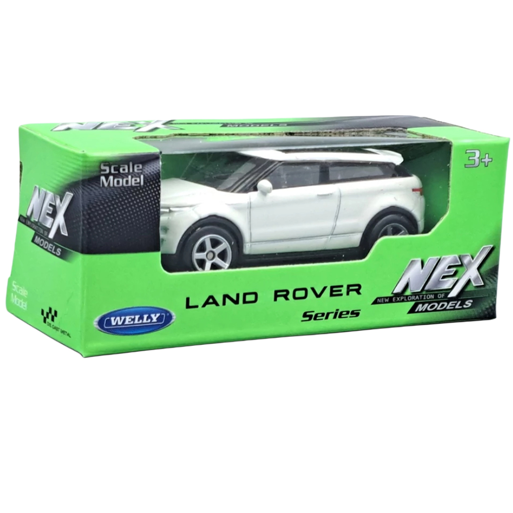 Welly: Land Rover Evoque biely kovový model autíčka 1/64