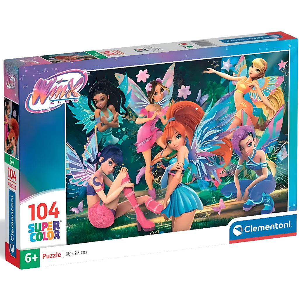 Winx Club víly 104-dielne puzzle - Clementoni