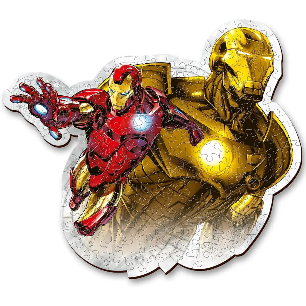 Wood Craft: Marvel Avengers - Iron Man 160 kusový prémiový drevený puzzle - Trefl kép 2