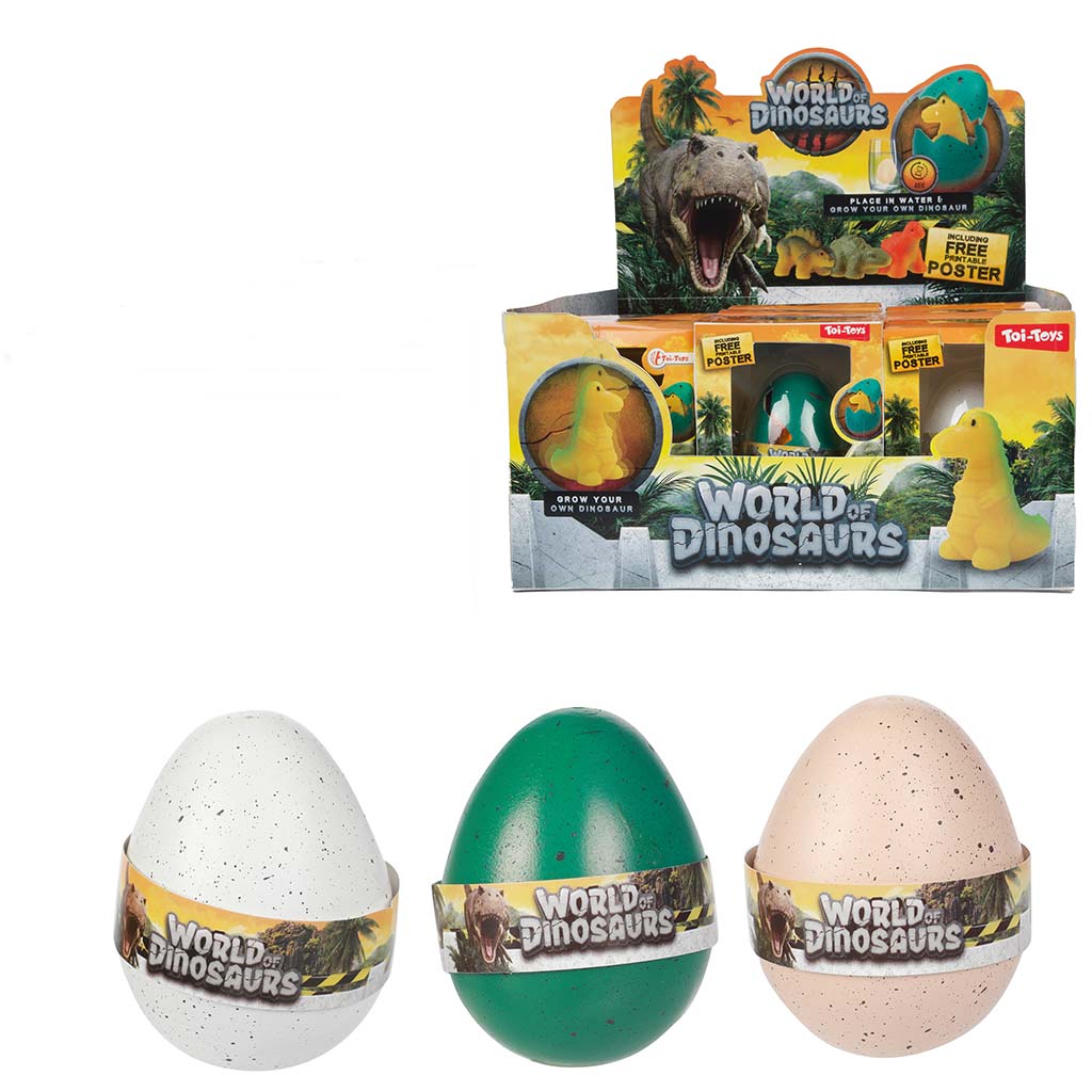 World of Dinosaurs Rastúca dinosaurová figúrka vo vajíčku kép 1