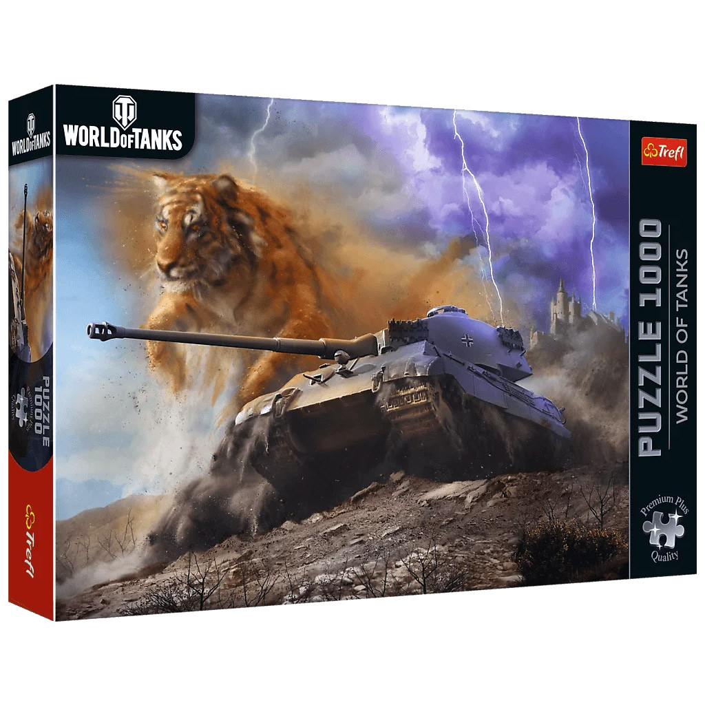 World of Tanks Tigris II 1000-dielne prémiové plus kvalitné puzzle - Trefl