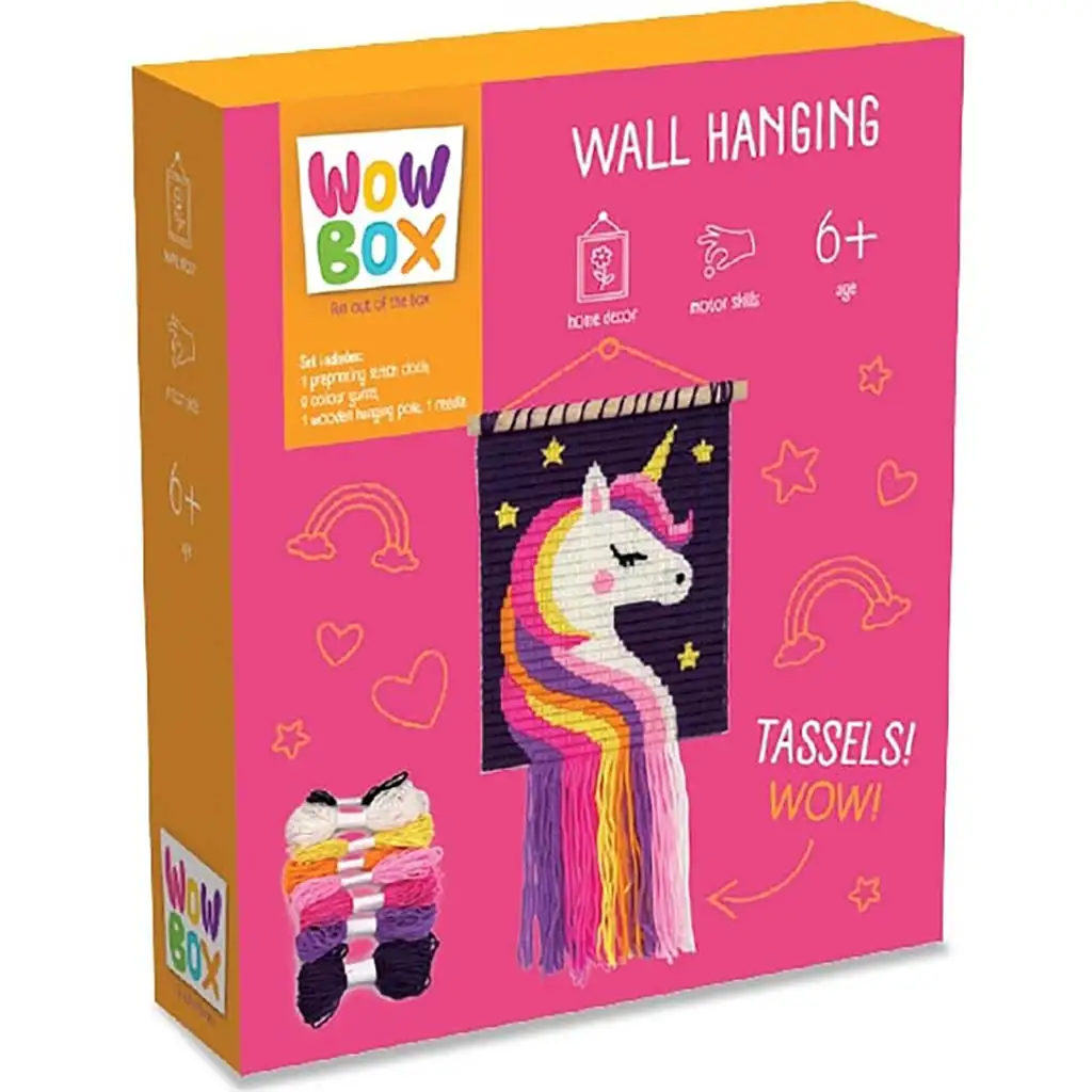 WowBox: Makramé Nástenná dekorácia - Jednorožec