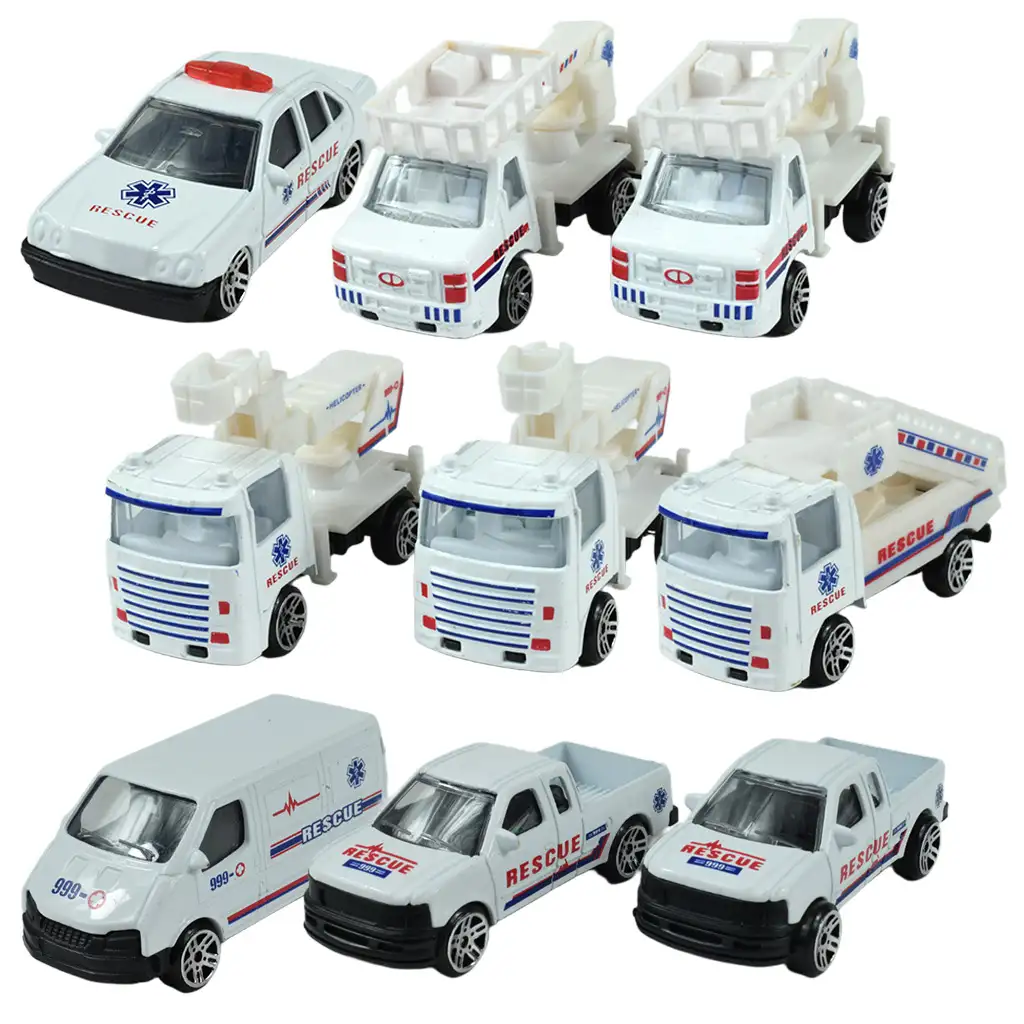 Záchranné tímy: 10 súprav záchranných vozidiel