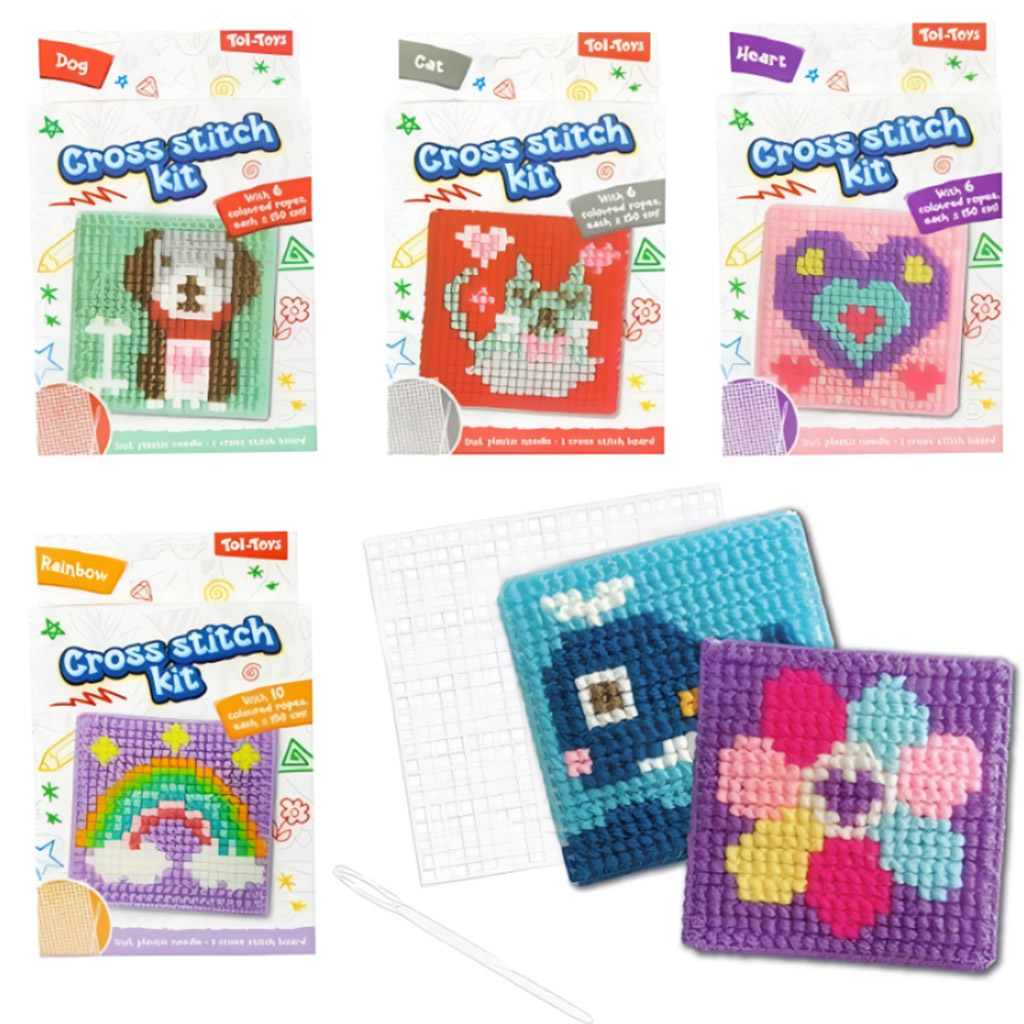 Začiatočná vyšívacia súprava v rôznych variantoch 1 ks