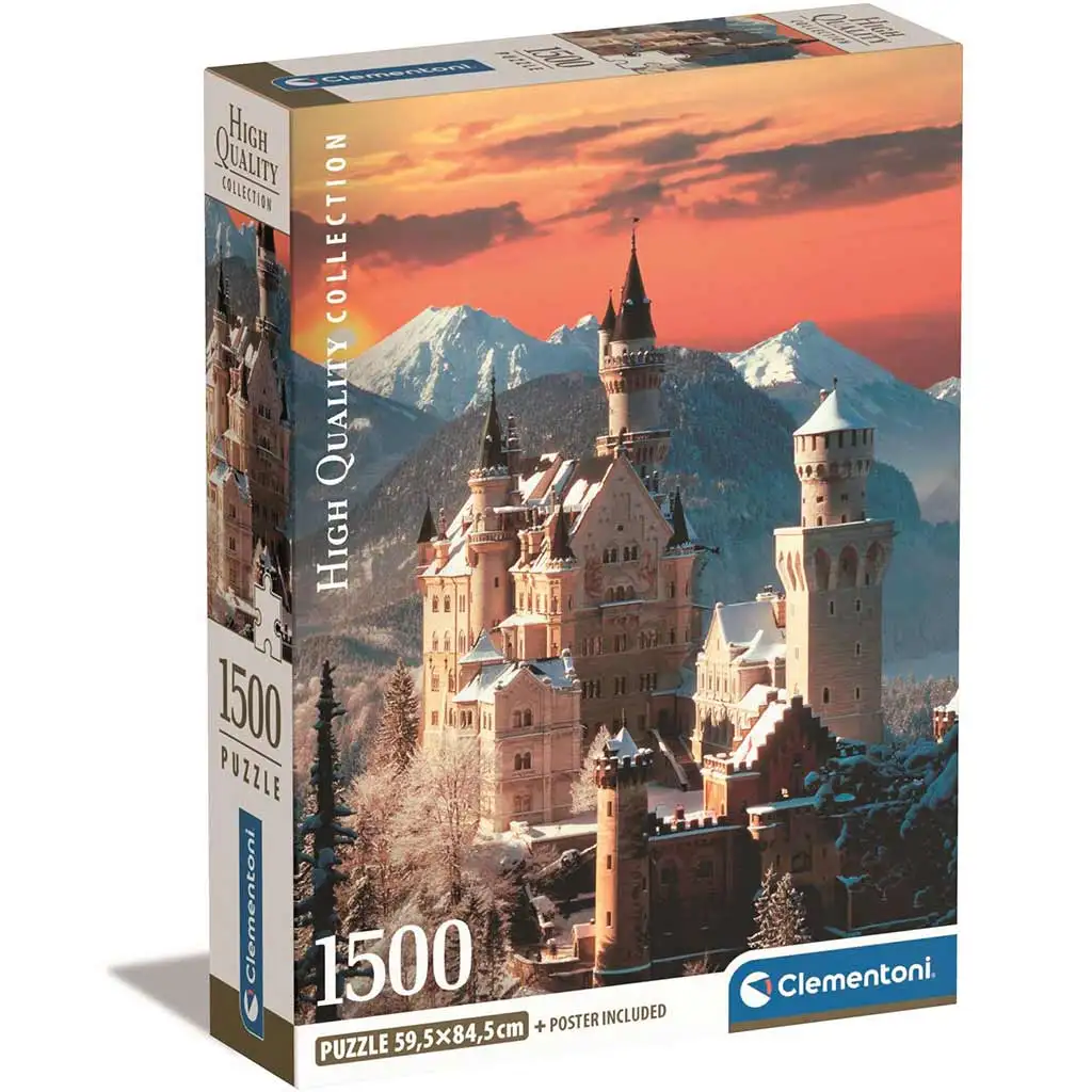 Zámok Neuschwanstein puzzle 1500 dielikov HQC 59,5x84,5cm - Clementoni