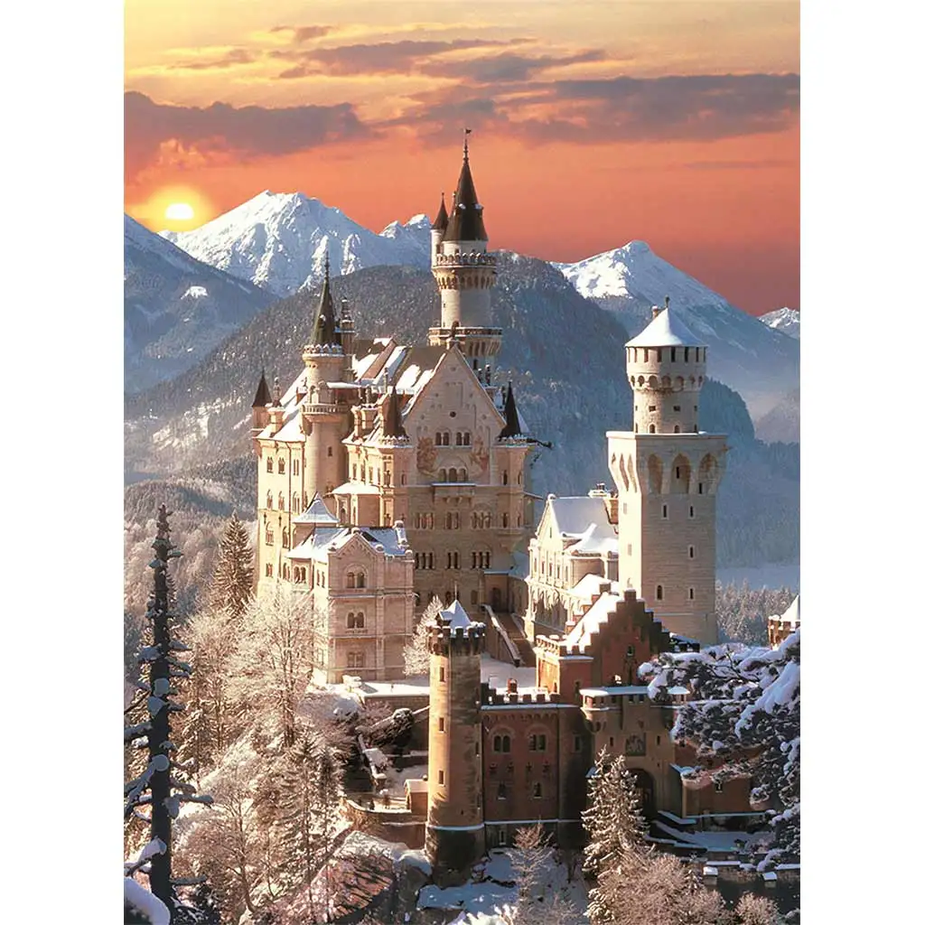 Zámok Neuschwanstein puzzle 1500 dielikov HQC 59,5x84,5cm - Clementoni kép 2
