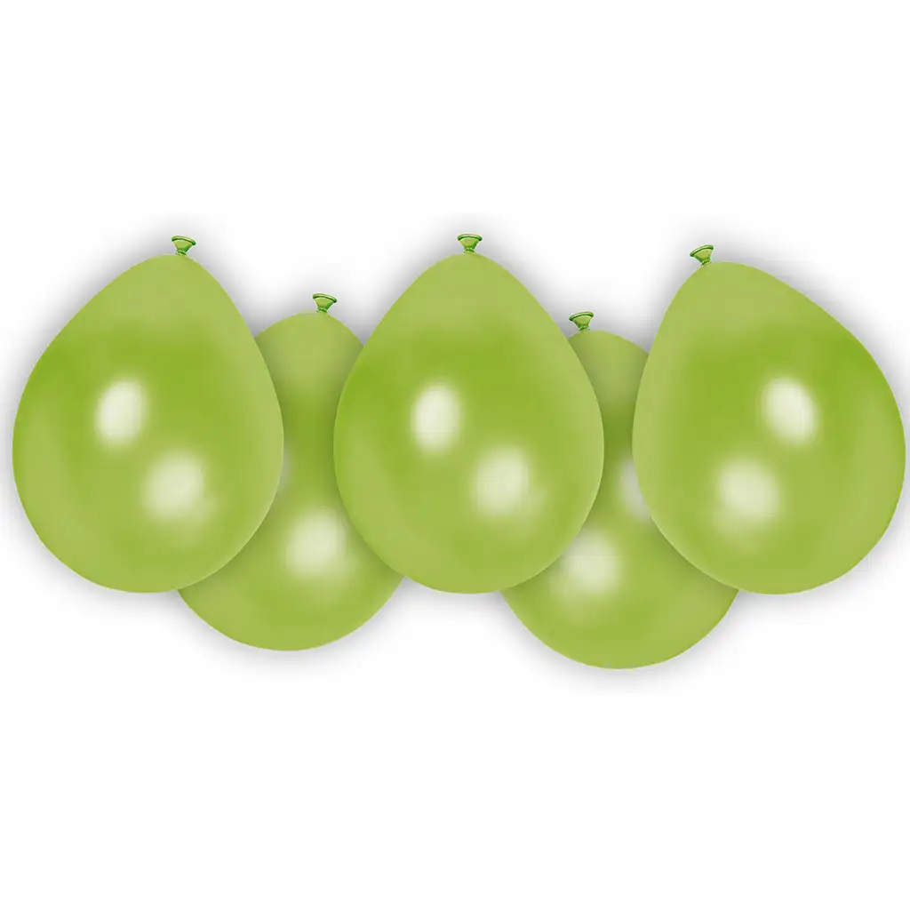 Zelené latexové balóny, sada 8 ks