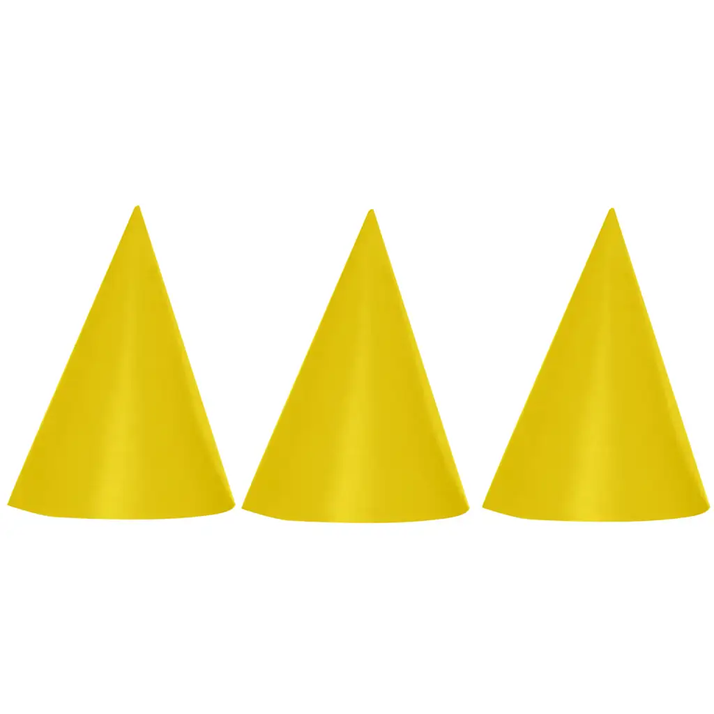 Zlaté párty klobúky, sada 6 ks