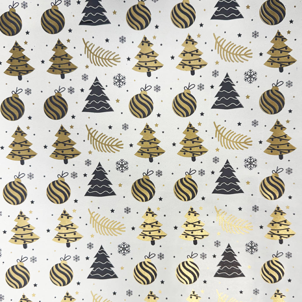 Zlatý ozdobný papier na balenie darčekov 200x70 cm