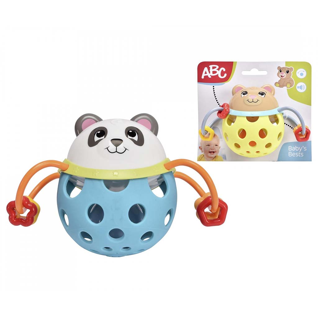 ABC Panda hrkálka s rúčkou a hryzátkom - Simba Toys