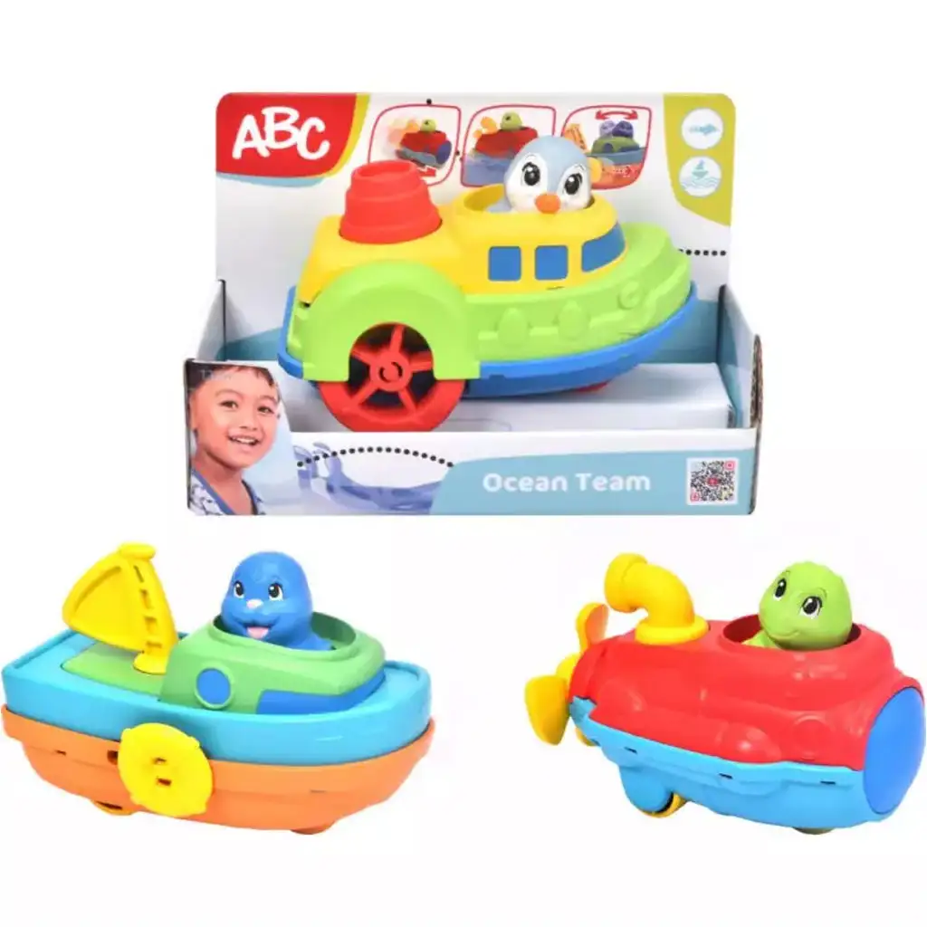 ABC Ocean Team Loď hračka do kúpeľa so zvieratami v rôznych variantoch - Simba Toys