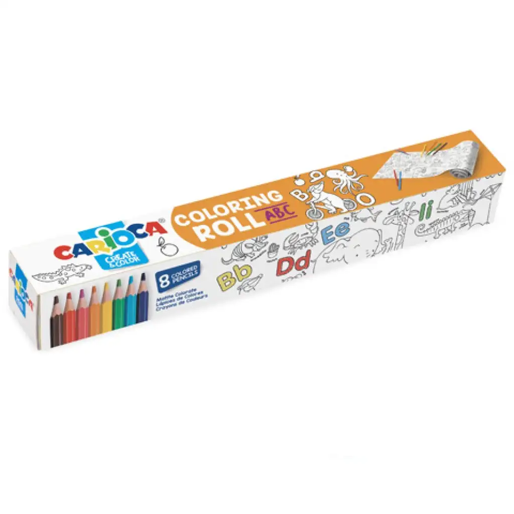 ABC valec na vymaľovanie s 8 ceruzkami - Carioca