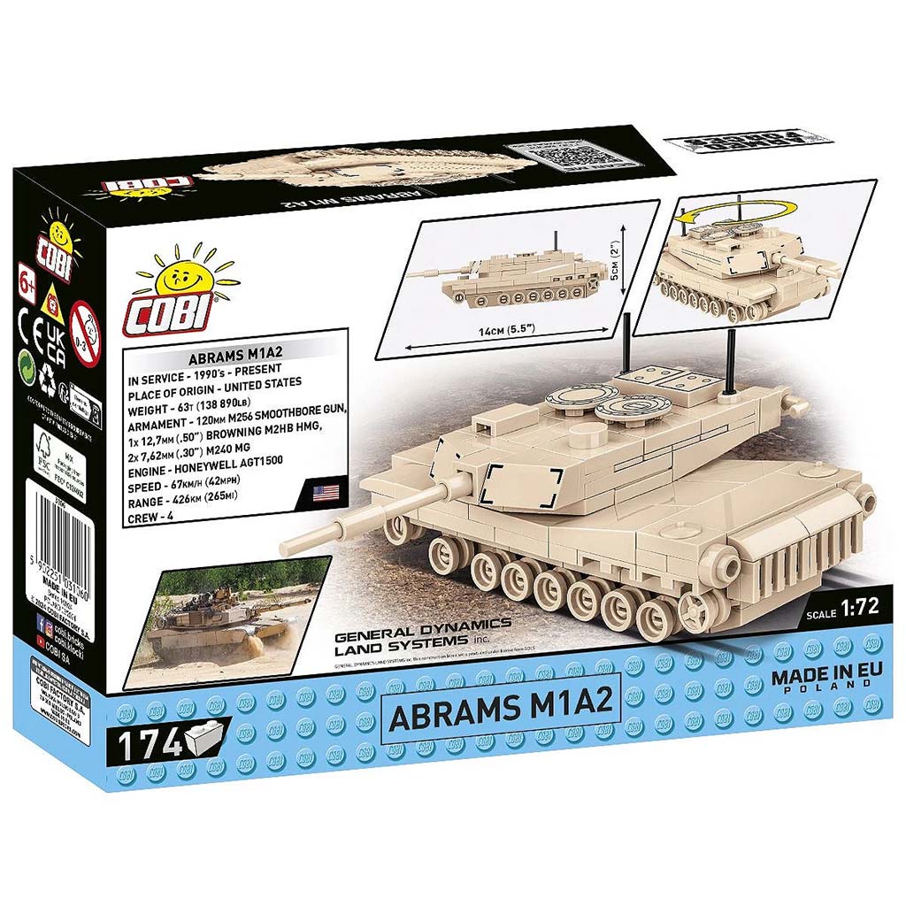 COBI: Stavebnica tanku Abrams M1A2 (3106) kép 5