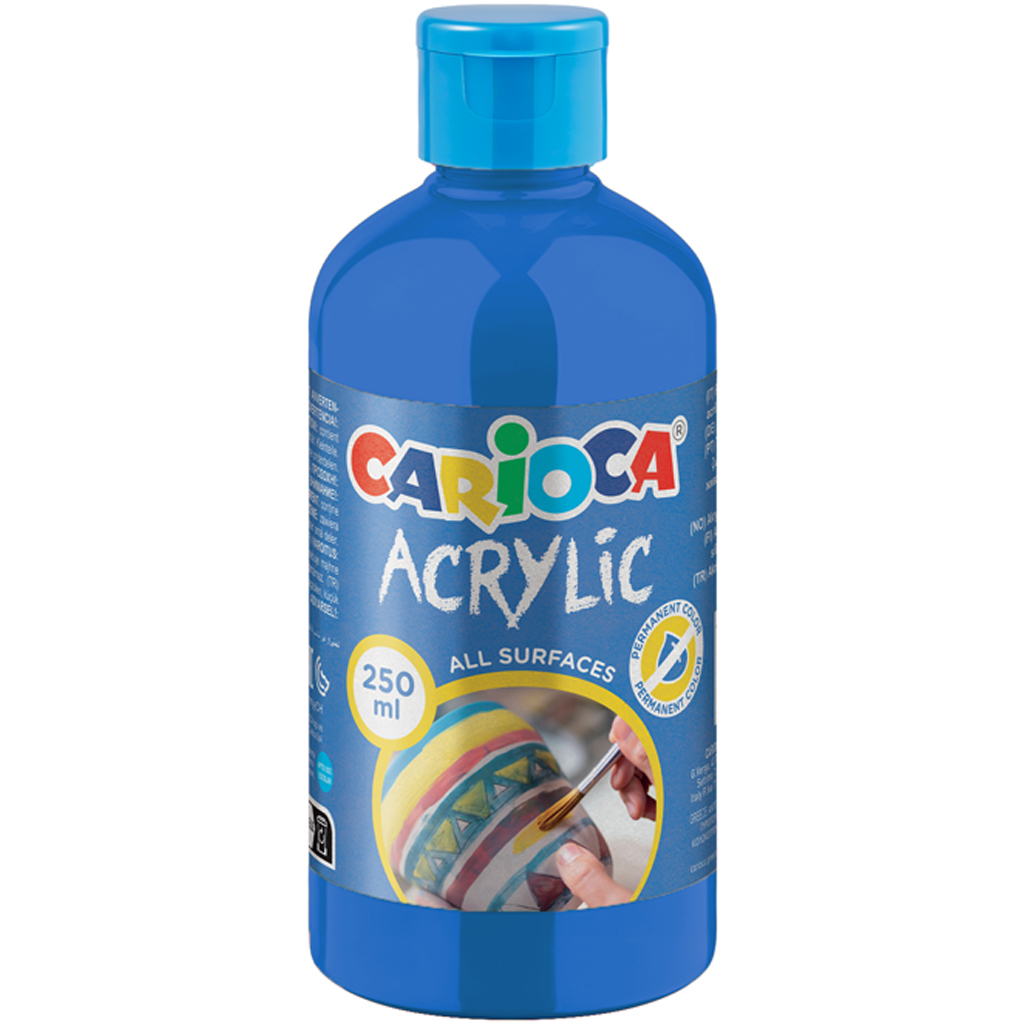Acrylic Akril festék kék színben 250ml - Carioca kép 1