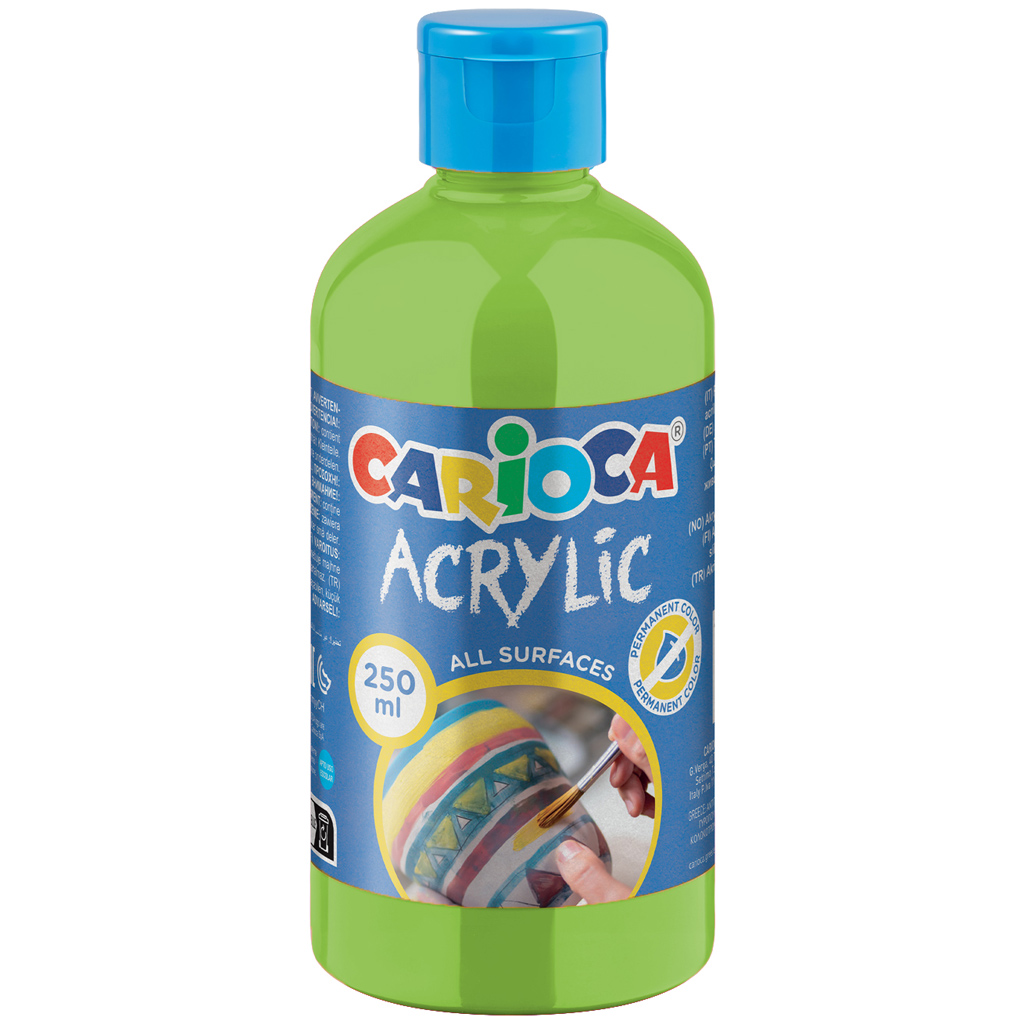 Acrylic Akril festék zöld színben 250ml - Carioca kép 1