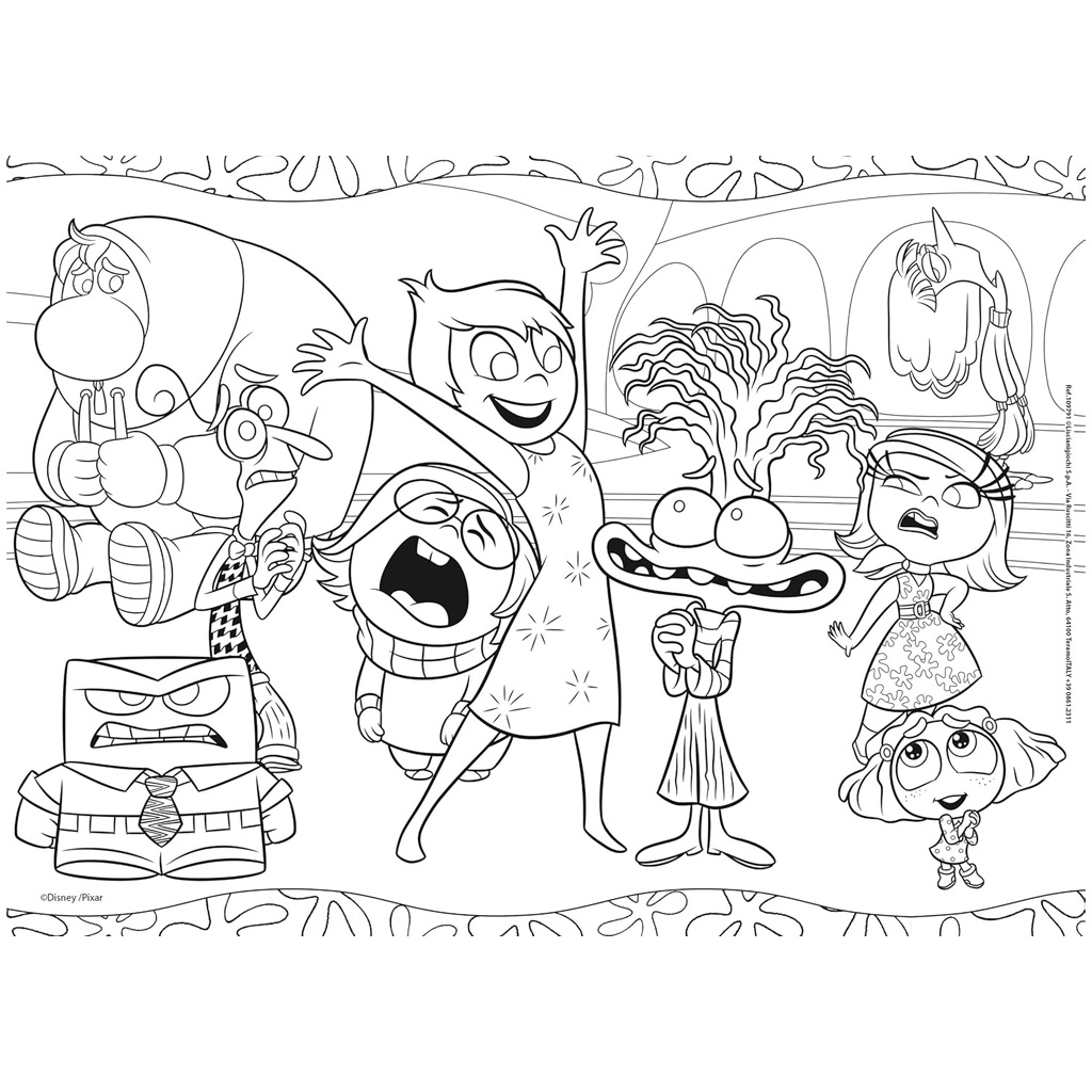 V hlave 2 2 v 1 48-dielne puzzle a omaľovánka 35x25 cm - Lisciani kép 3