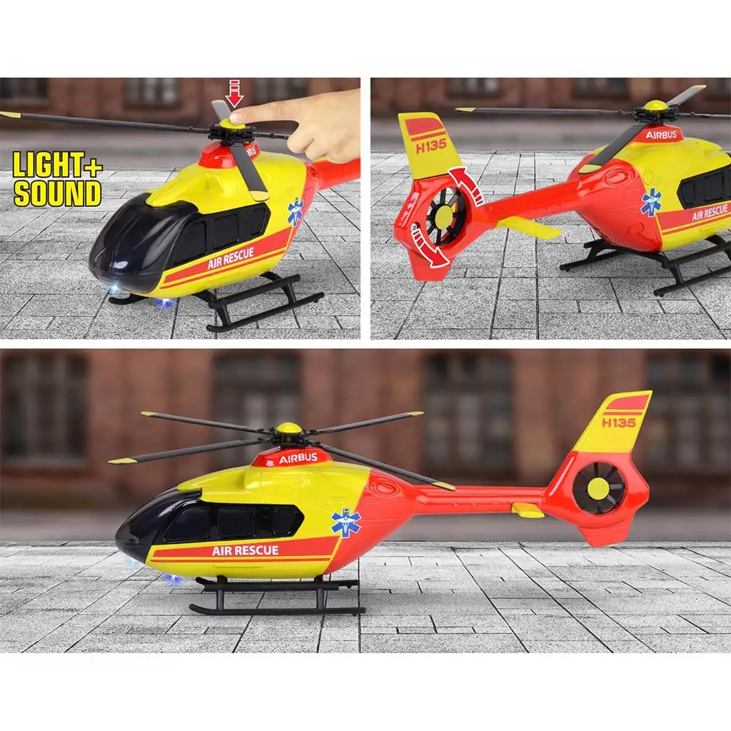 Majorette: Záchranársky vrtuľník Airbus H135 so svetlom a zvukom - Simba Toys kép 3