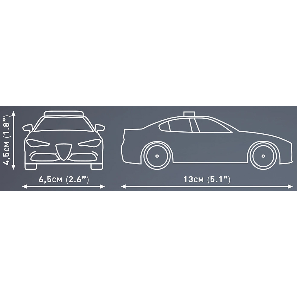 COBI: Stavebnica policajného auta Alfa Romeo Giulia Quadrifoglio (24606) kép 4