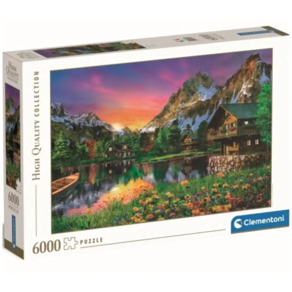 Alpské jazero HQC 6000-dielne puzzle - Clementoni