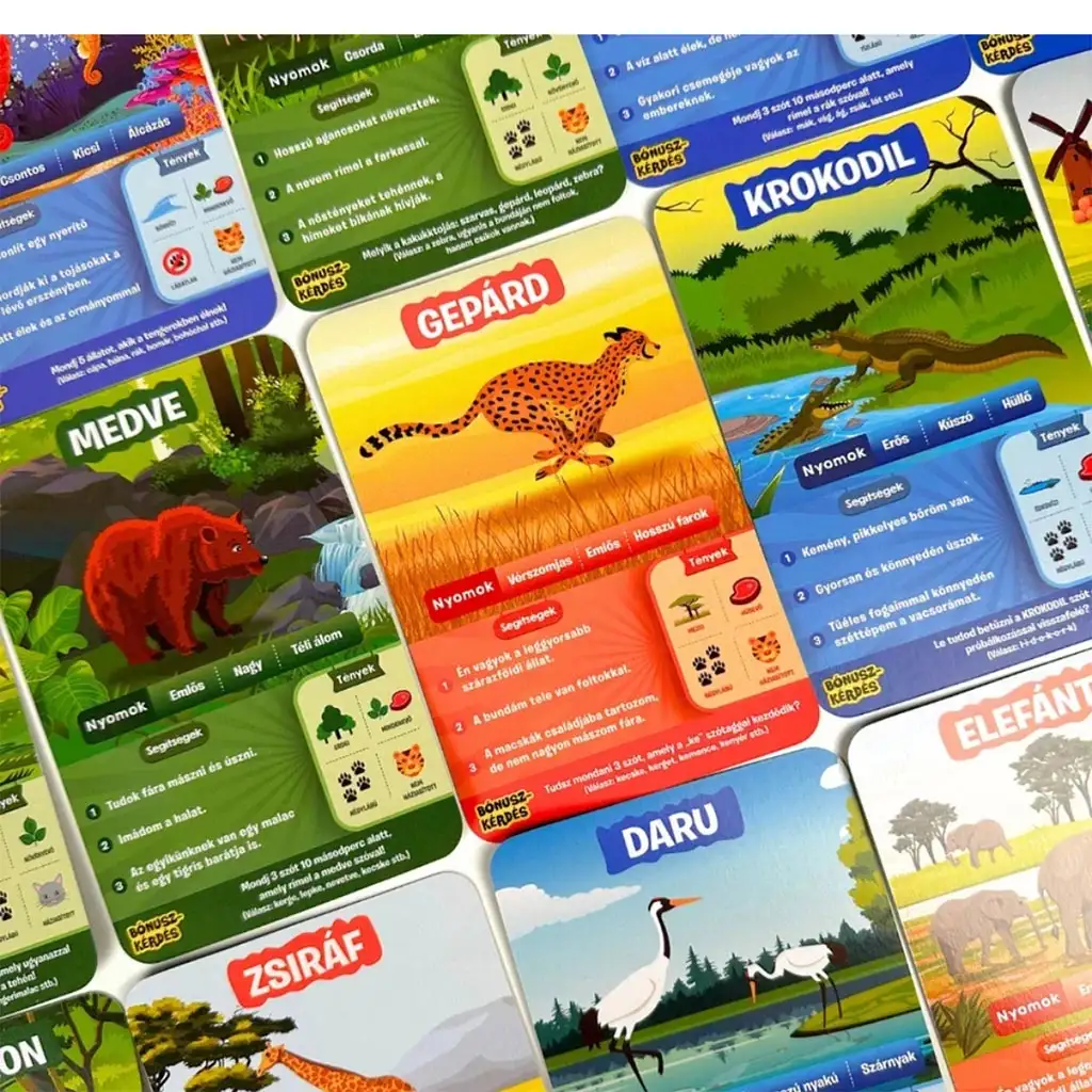 10+ kvíz - Úžasný svet zvierat spoločenská hra kép 2