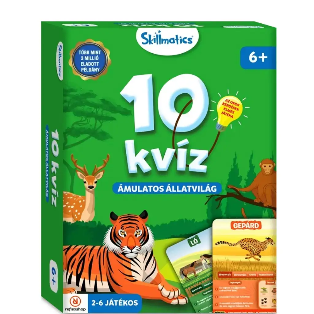10+ kvíz - Úžasný svet zvierat spoločenská hra