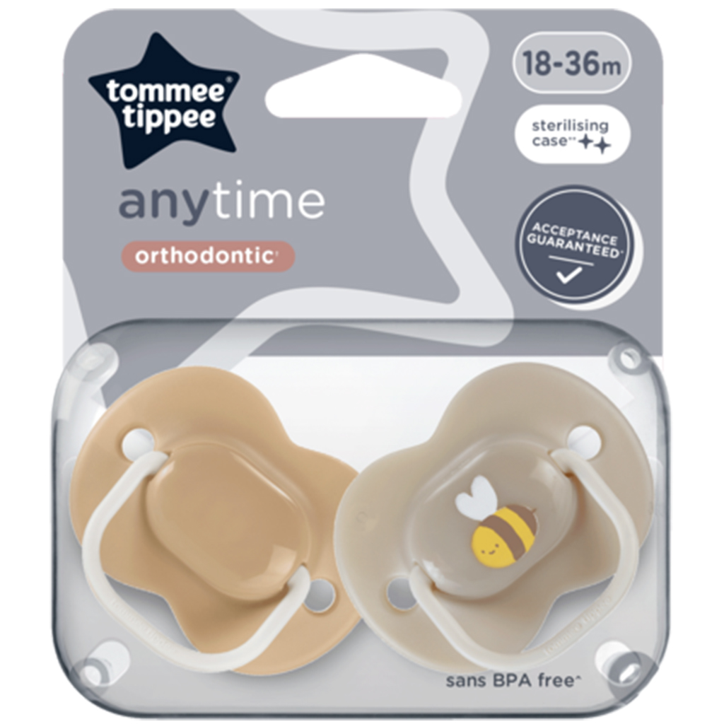 Tommee Tippee: Anytime játszócumi 2db-os szett többféle változatban (18-36 hó) kép 2