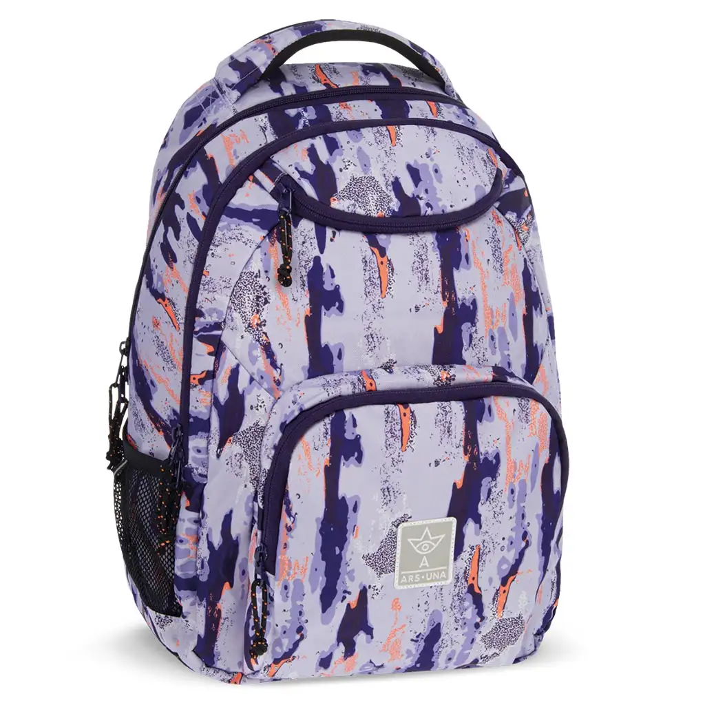 Ars Una: Camouflage AU-6 školská taška, batoh 34x45x26 cm