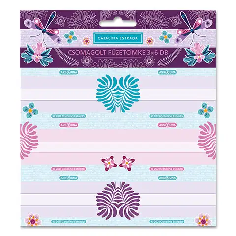 Ars Una: Catalina Estrada 3x6 ks štítky na zošity
