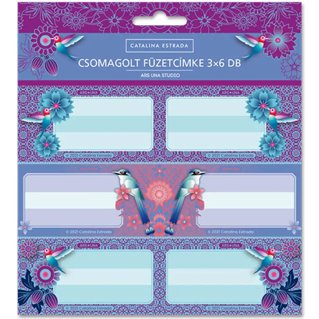 Ars Una: Catalina Estrada štítky na zošit 3x6ks