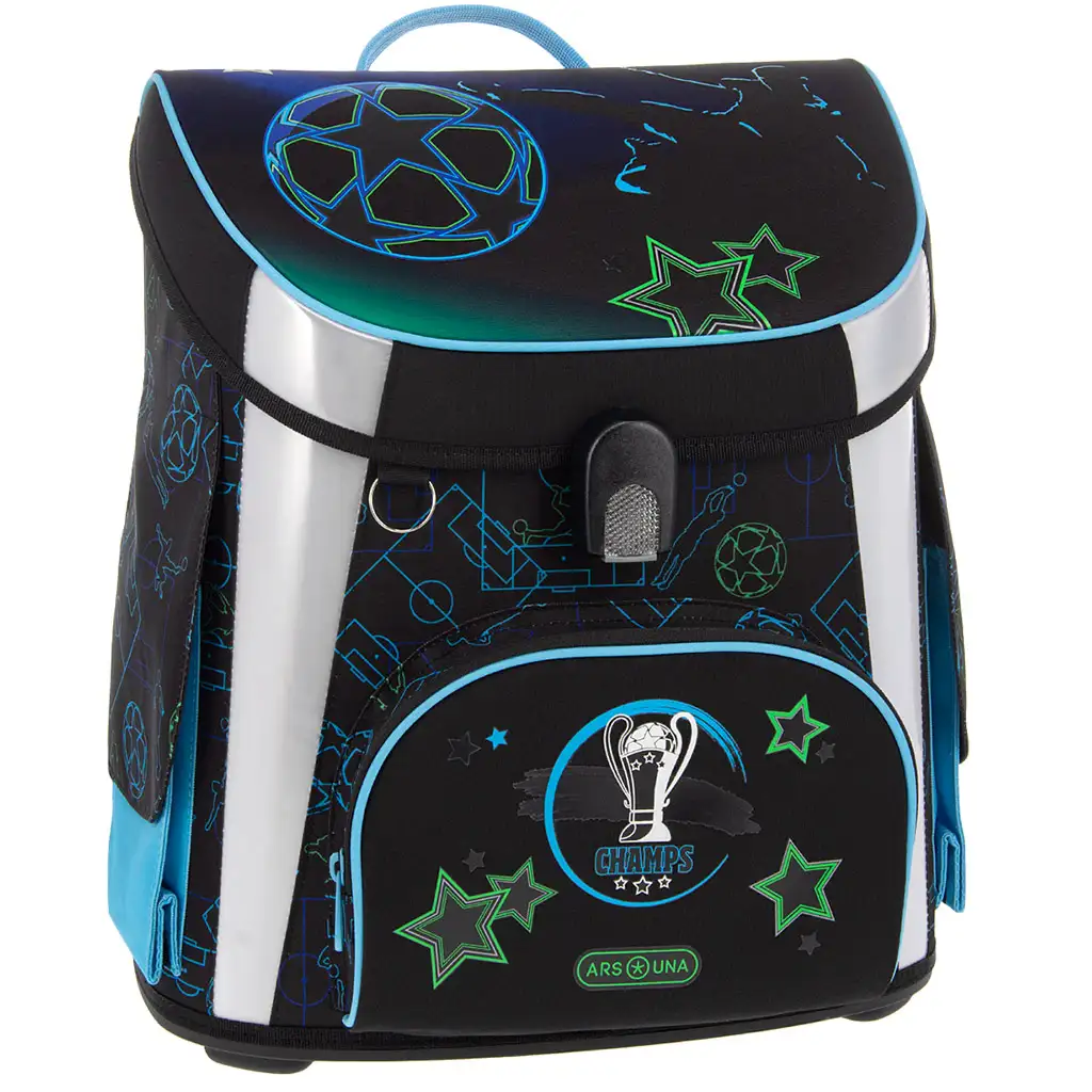 Ars Una: Champs kompaktný ergonomický školský batoh s magnetickým zapínaním, ruksak 33x41x24 cm