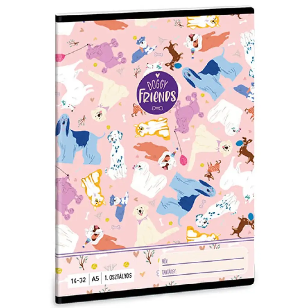 Ars Una: Doggy Friends linajkový zošit pre 1.ročník A/5 14-32