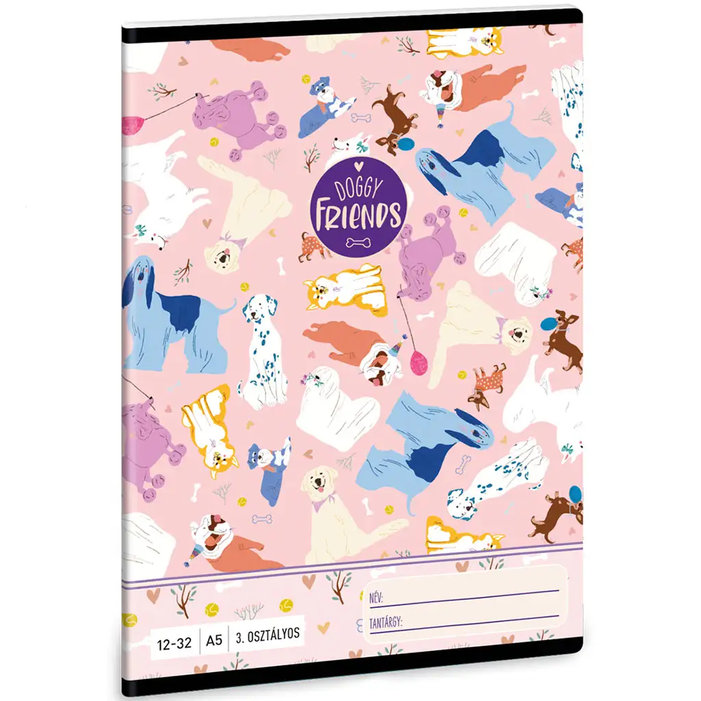 Ars Una: Doggy Friends linajkový zošit pre 3. ročník 32 strán A/5