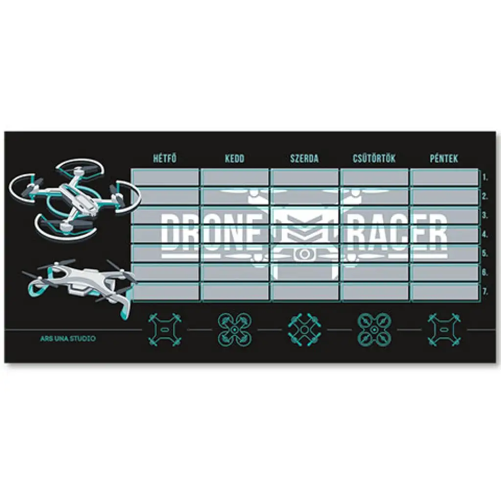 Ars Una: Drone Racer dvojstranný rozvrh hodín