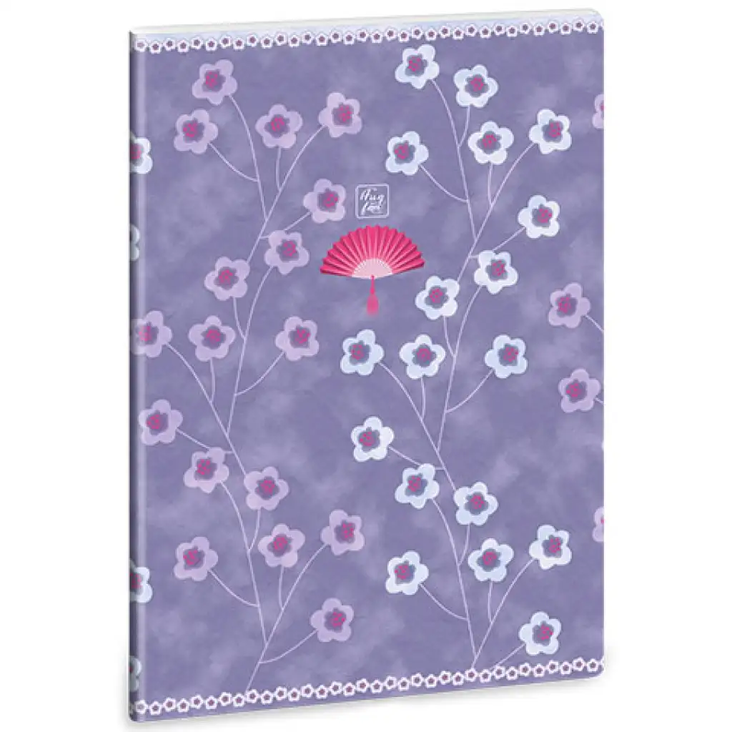 Ars Una: Fan s kvetinovým vzorom A/4 s bodkami a extra sponami