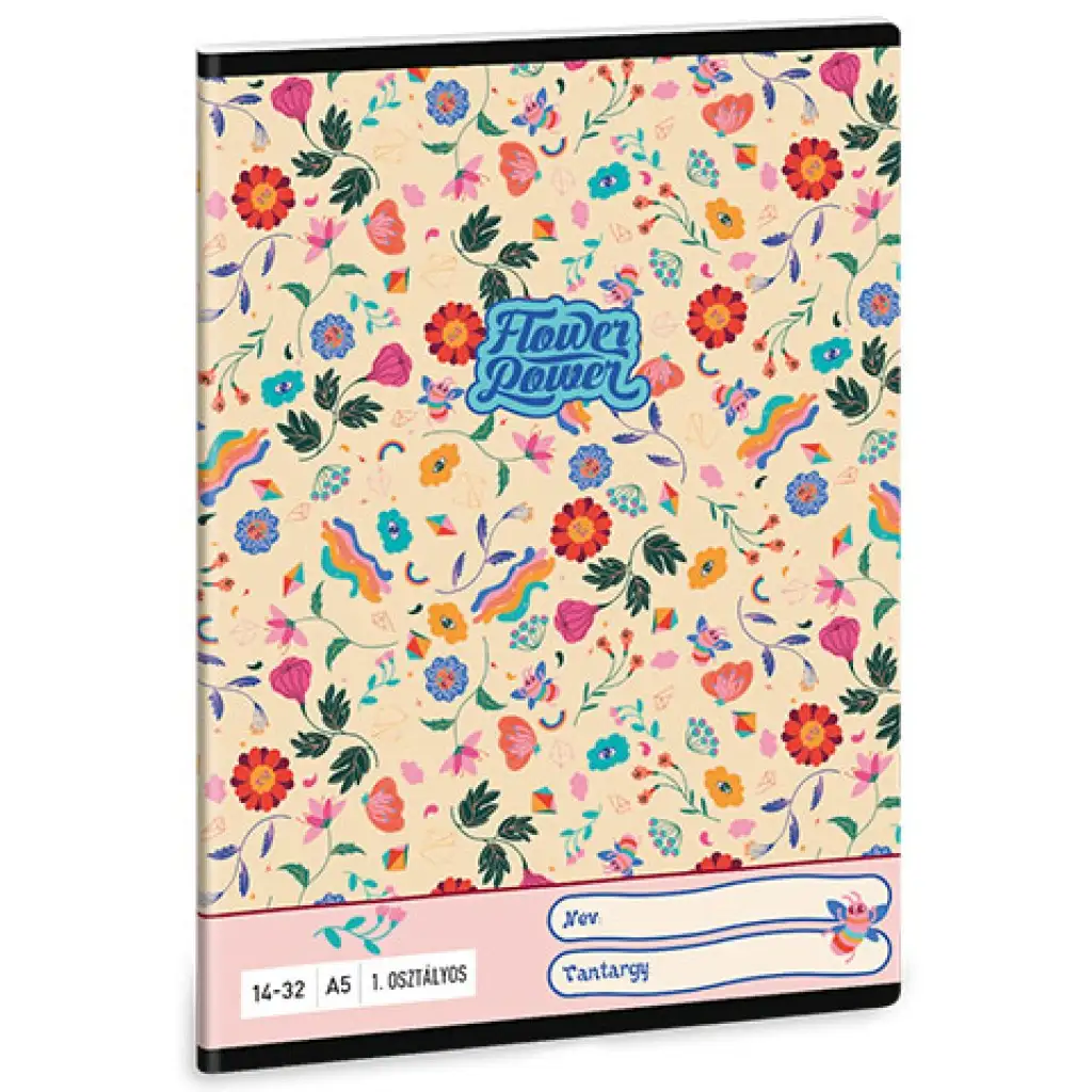 Ars Una: Flower Power linajkový zošit pre 1. ročník A/5 14-32