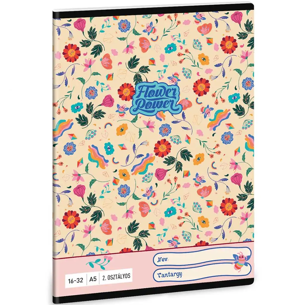 Ars Una: Flower Power linajkový zošit pre 2. ročník 32 strán A/5