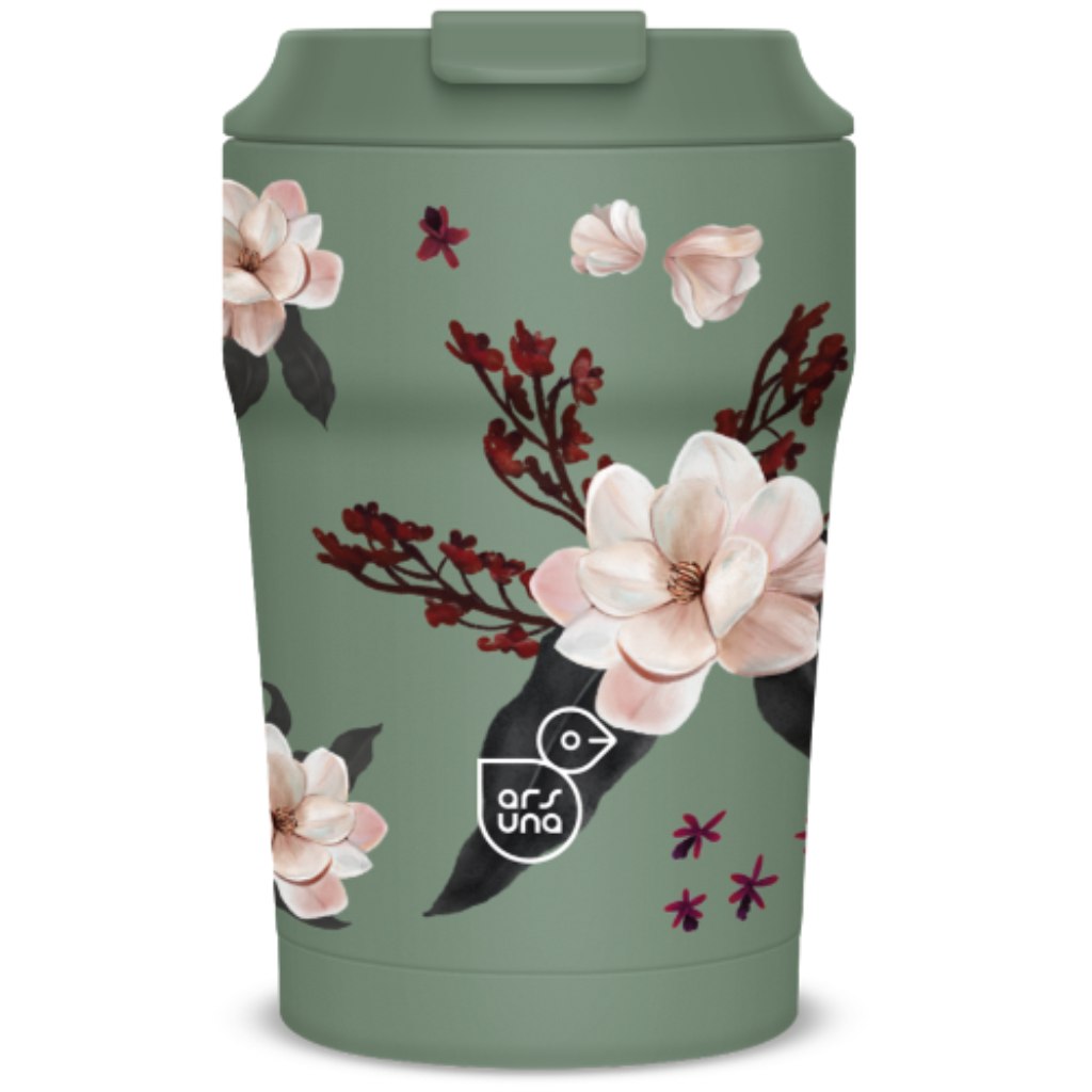 Ars Una Flowery Green termo hrnček 350 ml