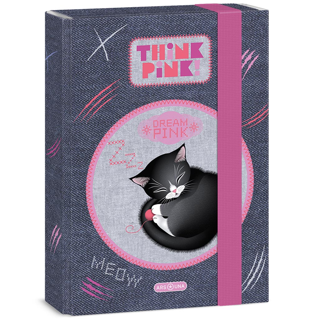 Ars Una: Think Pink cuki cicás füzetbox A/5 kép 1