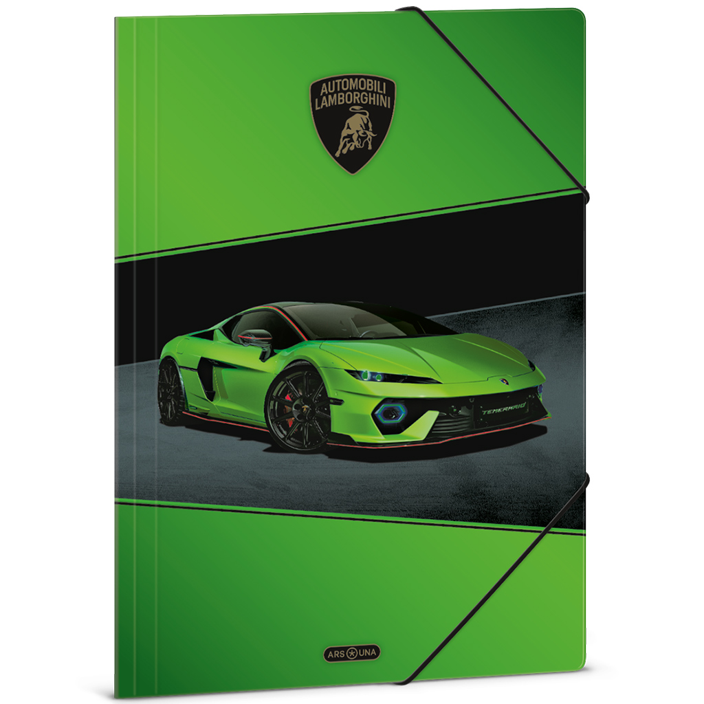 Ars Una: Zöld Lamborghini gumis dosszié A/4-es méret kép 1