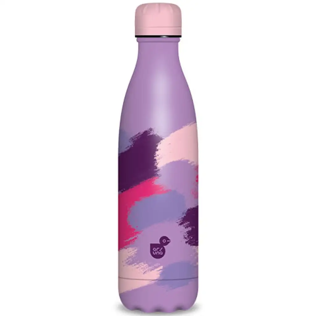 Ars Una: Spotted purple dvojstenná kovová fľaša 500ml
